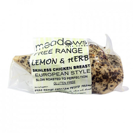 Meadows Free Range Chicken Fillet Lemon 220g