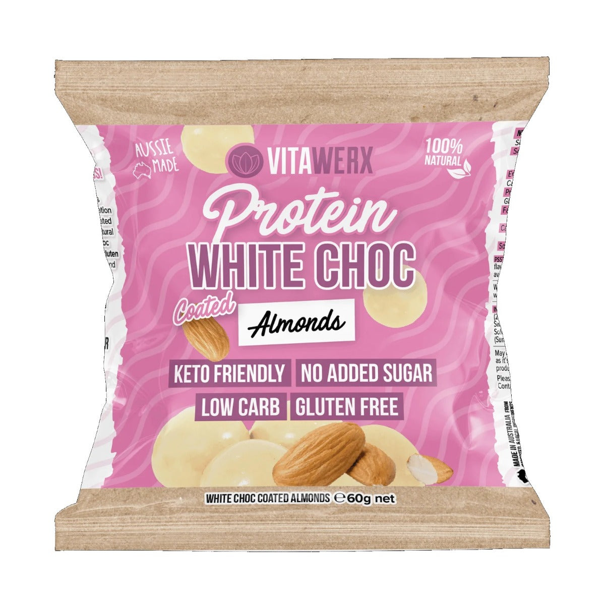 Vitawerx Protein White Chocolate Almond 60g