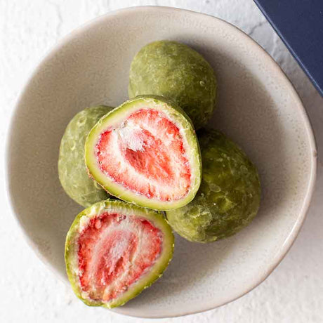 Organic Times Matcha White Chocolate Strawberries 100g