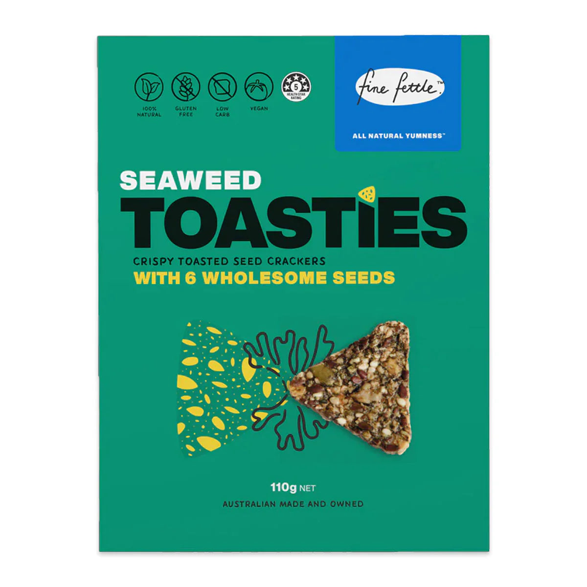 Fine Fettle Toasties Seaweed 110g