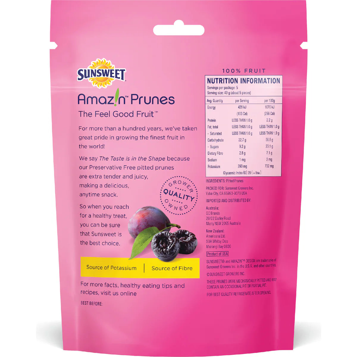 Sunsweet Pitted Prunes 200g