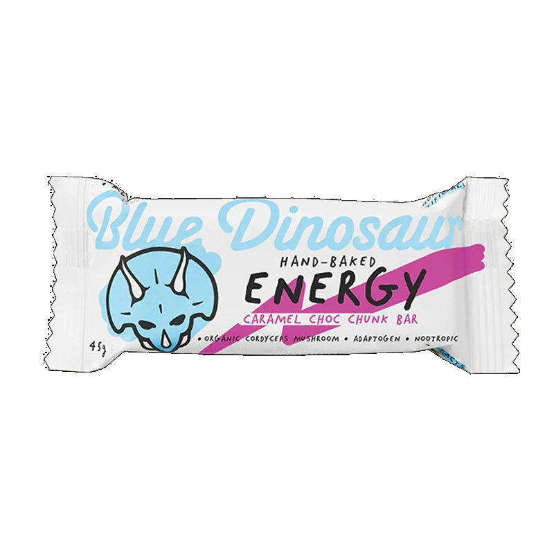 Blue Dinosaur Energy Caramel Bar