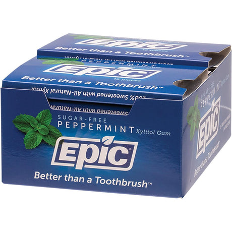 Epic Xylitol Gum Peppermint 12c