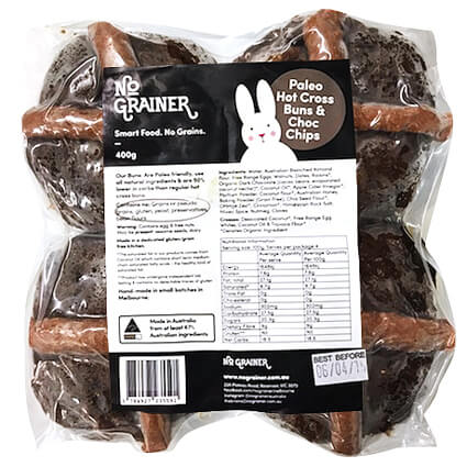 No Grainer Chocolate Hot X Bun 440g