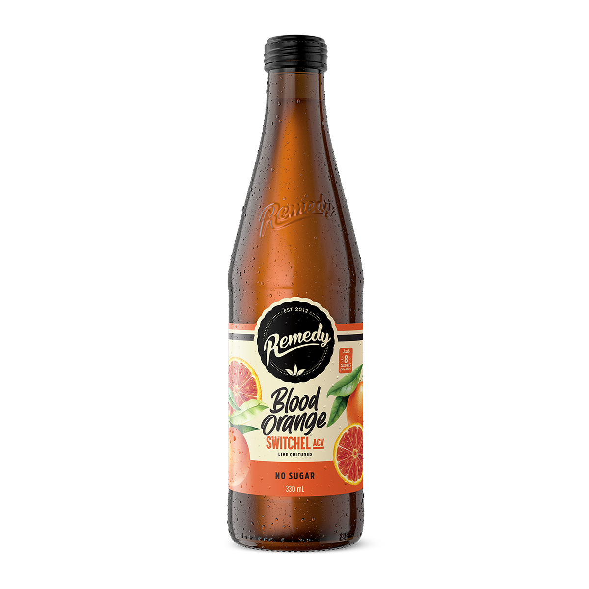 Remedy Sodaly Blood Orange 330ml bottle