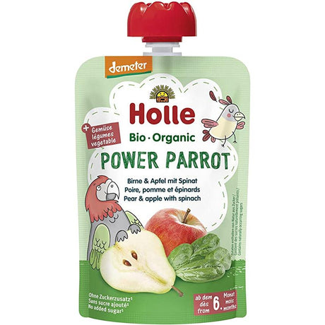 Holle Power Parrot Pear & Apple with Spinach 100g