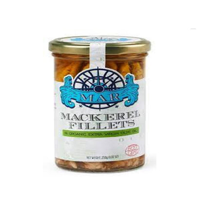 Mackerel Fillets in Extra Virgin Olive Oil Jar 250g