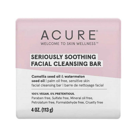 Acure Seriously Soothing Facial Cleansing Bar 113g