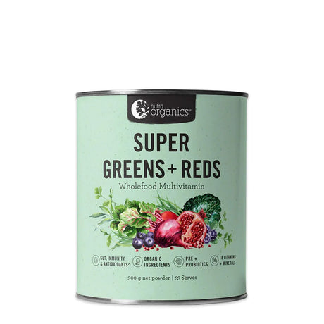 Nutra Organics Super Greens + Reds 300g
