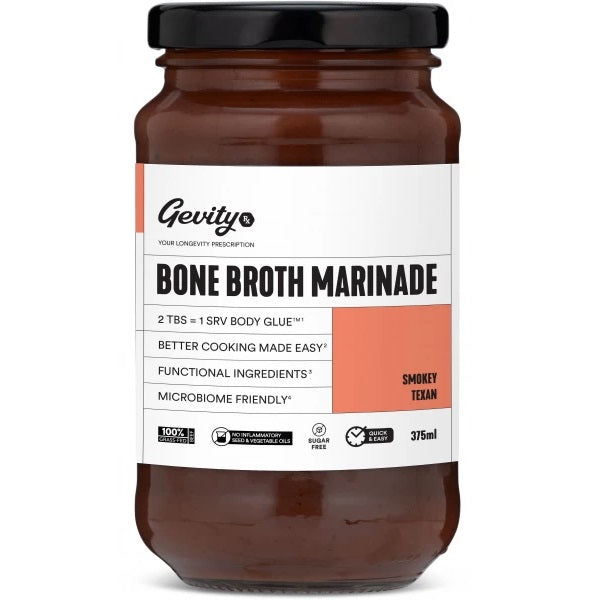 Gevity RX Bone Broth Marinade Smoke 375ml