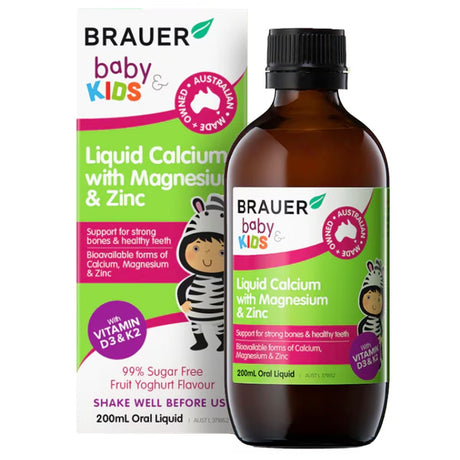 Brauer Kids Cal Mag &Zinc 200ml