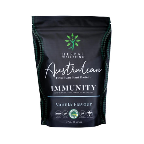 Herbal Wellbeing Fava Bean Plant Protein Vanilla 375g