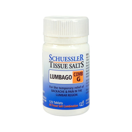 Schuessler Tissue Salts Lumgago 125T
