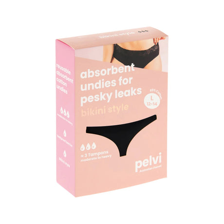 Pelvi Leakproof Bikini Black L