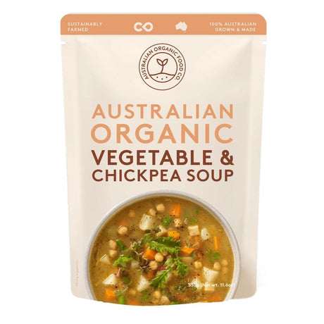 Australian Organic Food Co Vegetable & Chickpea Soup 330g