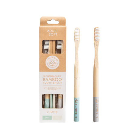 Luvin Life Toothbursh Soft Sage 2P
