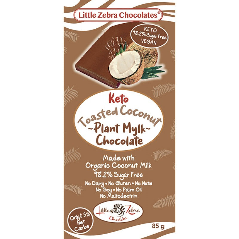 Little Zebra Chocolate Co Keto Toasted Chocolate 85g