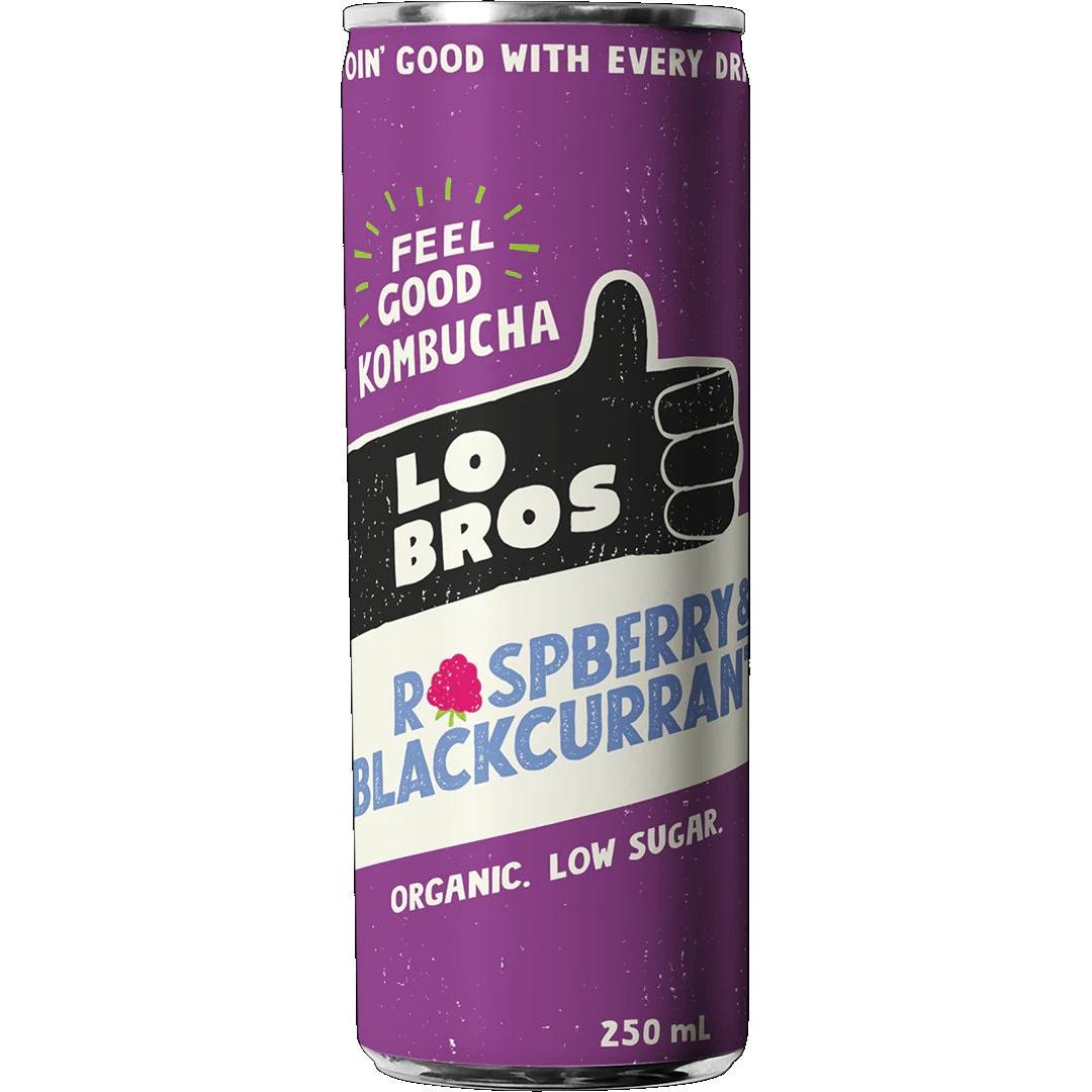 Lo Bros Kombucha Raspberry Blk4x250