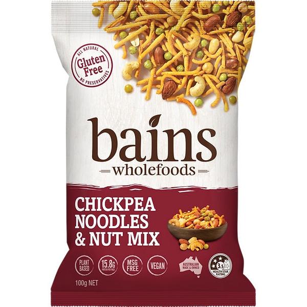 Bains Wholefoods Chickpea Noodles & Nut Mix100g