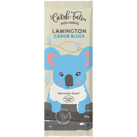 Carob Farm Lamington Carob Block 95g