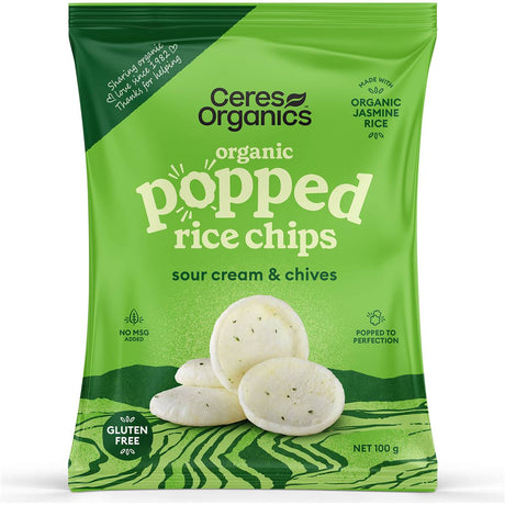 Ceres Organics Pop Chips Sour Cream 100g