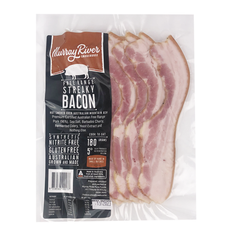 Murray Rivers Loin Bacon 180g