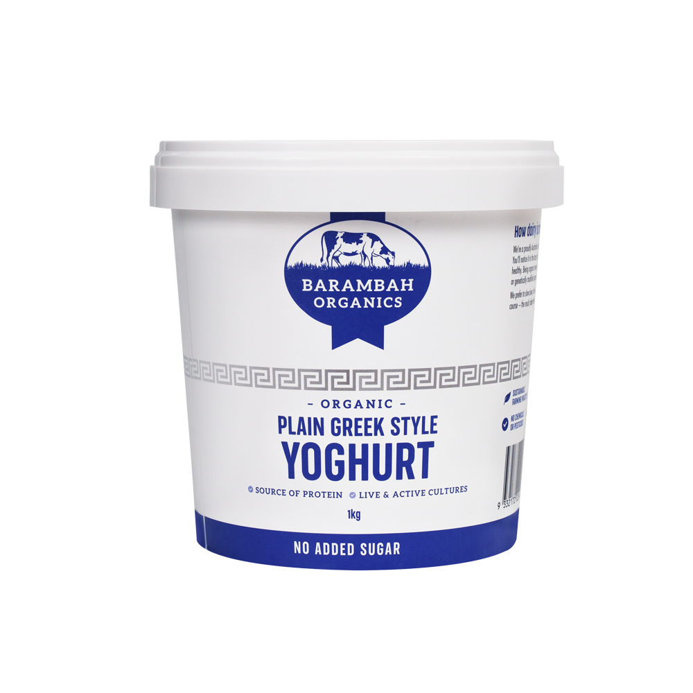 Barambah Yoghurt Plain Greek 1Kg