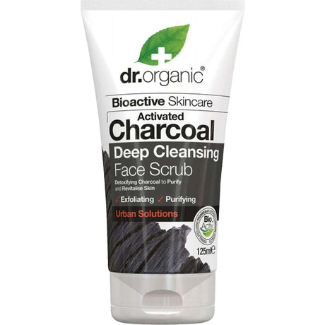 Dr Organic Face Scrub Charcoal 125g