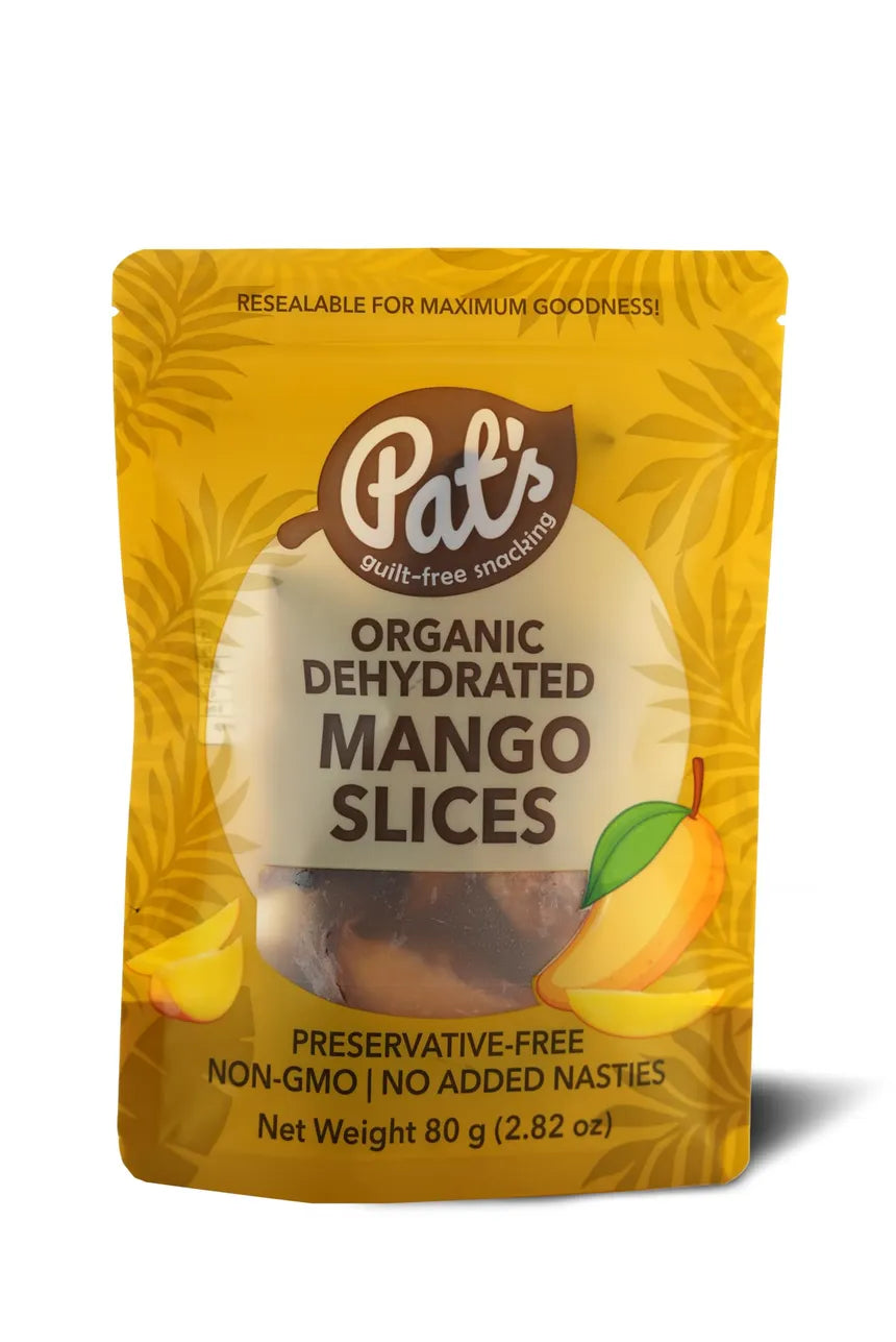 Pat's Org Dried Mango Slices 80g