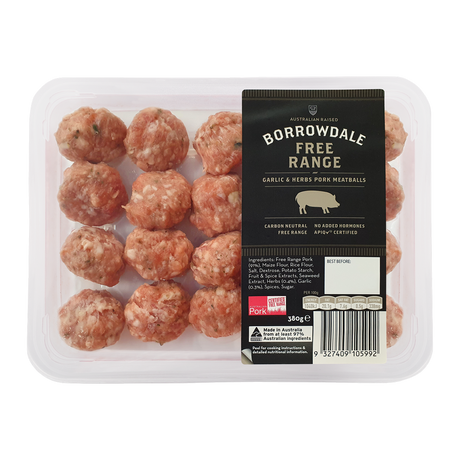 Borrowdale FR Pork Meatballs 380g