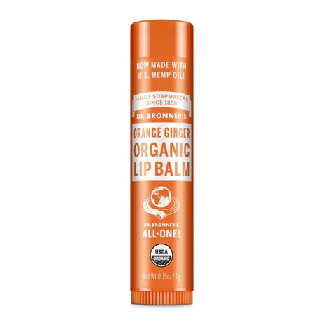 Dr Bronners Organic Bronner's Lip Balm Orange Hang 4g