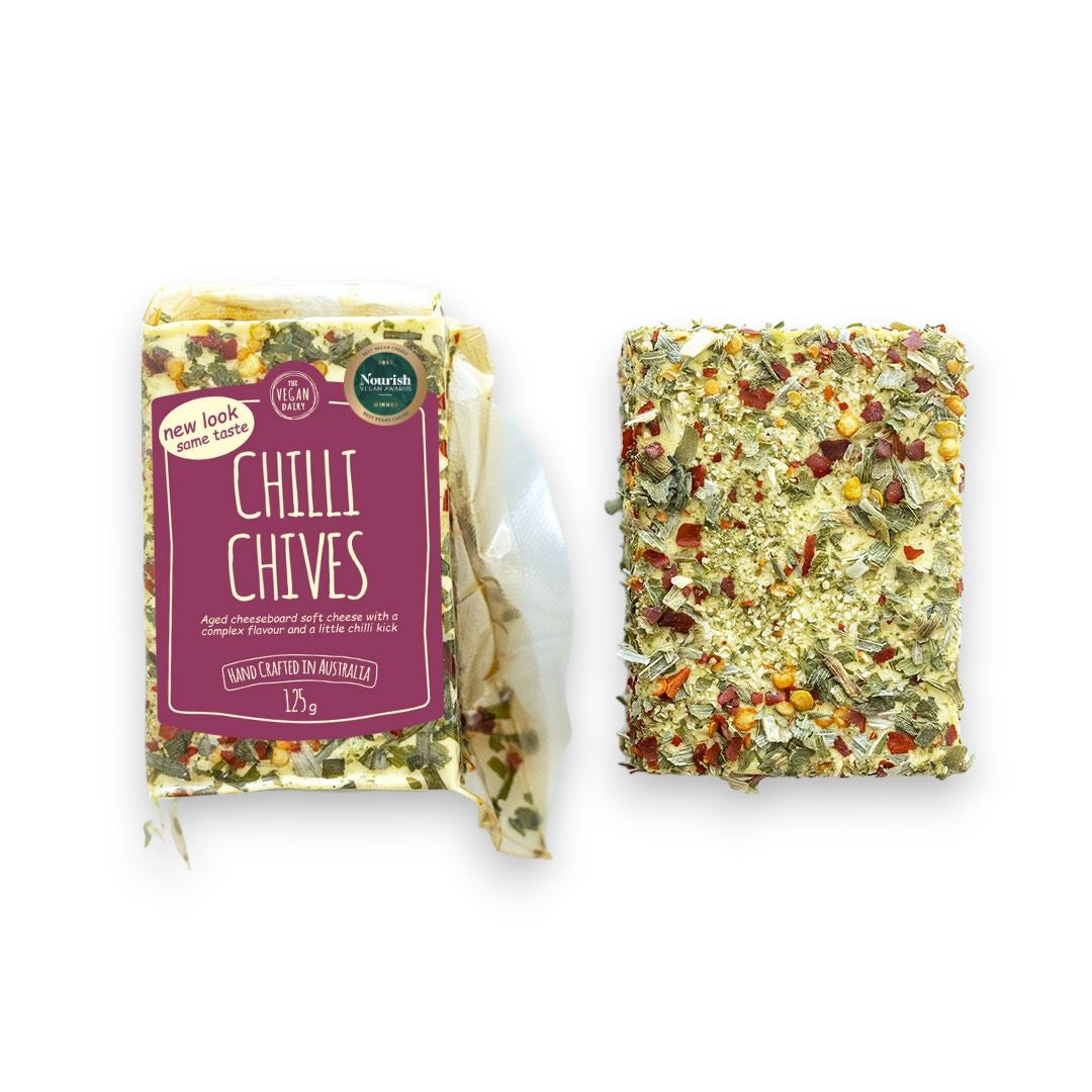 The Vegan Dairy Vegan Dairy Chilli Chives 125g