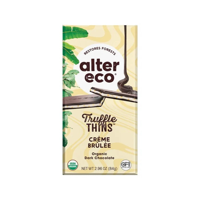 Alter Eco Creme Brulee Truffle Thins 84g