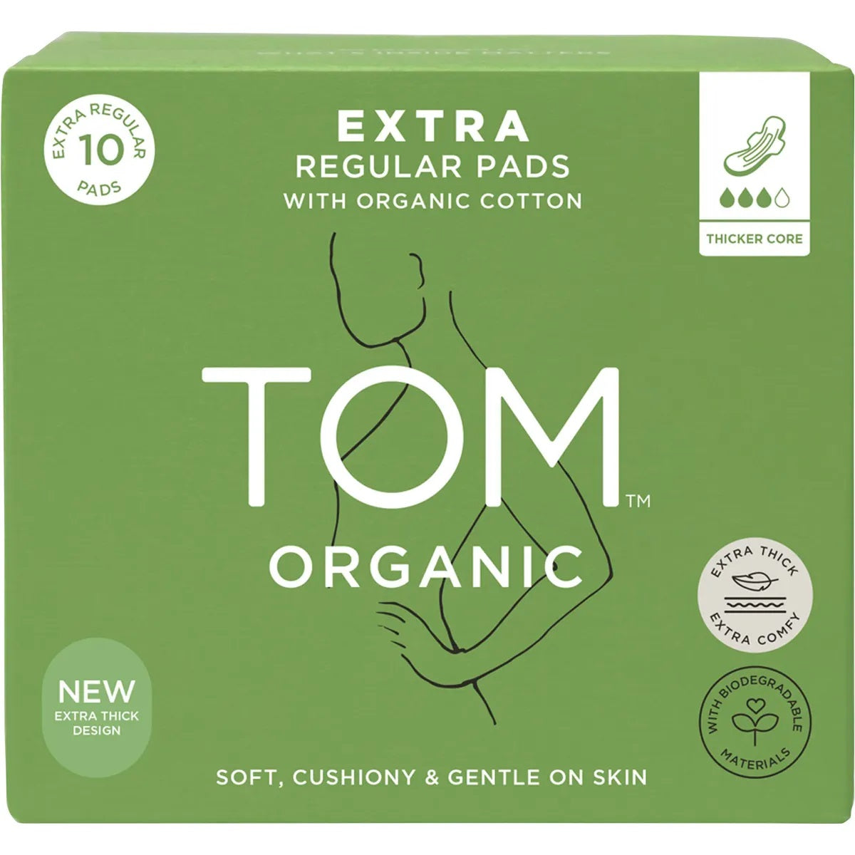 Tom Organic Extra Regular Pads 10p