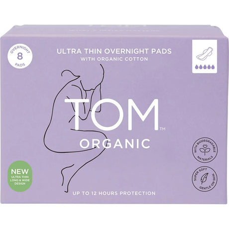 Tom Organic Ultra Thin Overnight Pads 8p