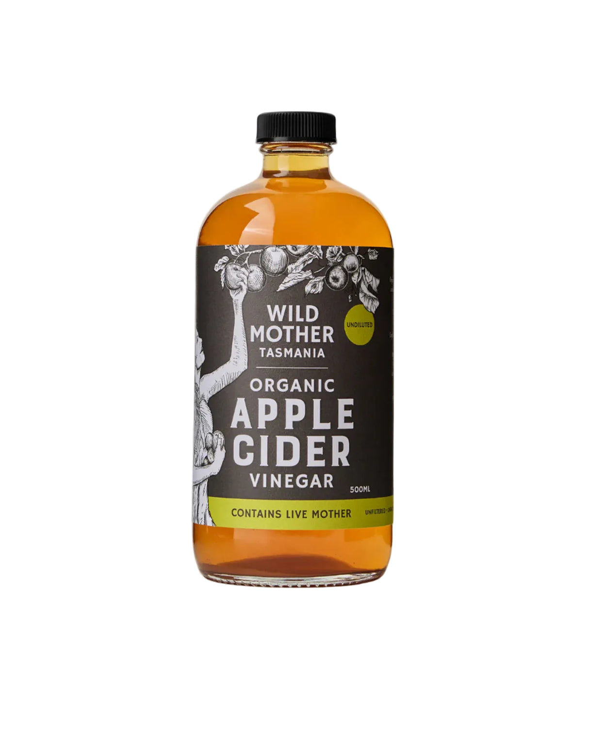 Wild Mother Tasmania Organic Apple Cider Vinegar 500ml