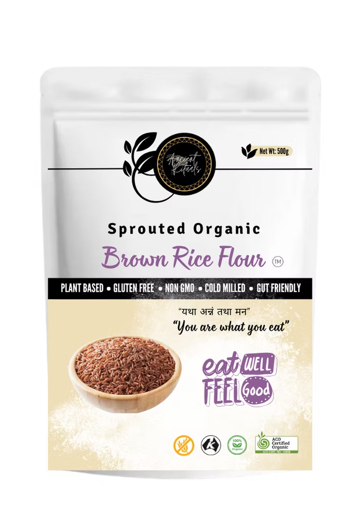 Ancient Rituals Sprouted Organic Brown Rice Flour 500g