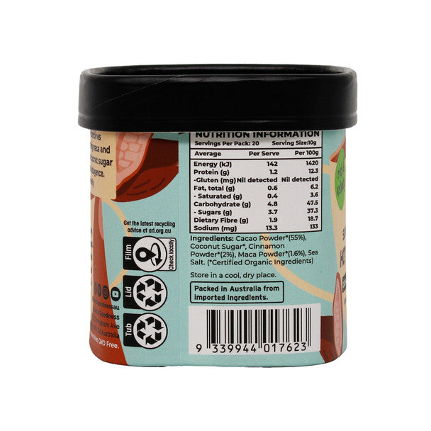 Honest to Goodness Organic Hot Chocolate - Superfood Blend 200g