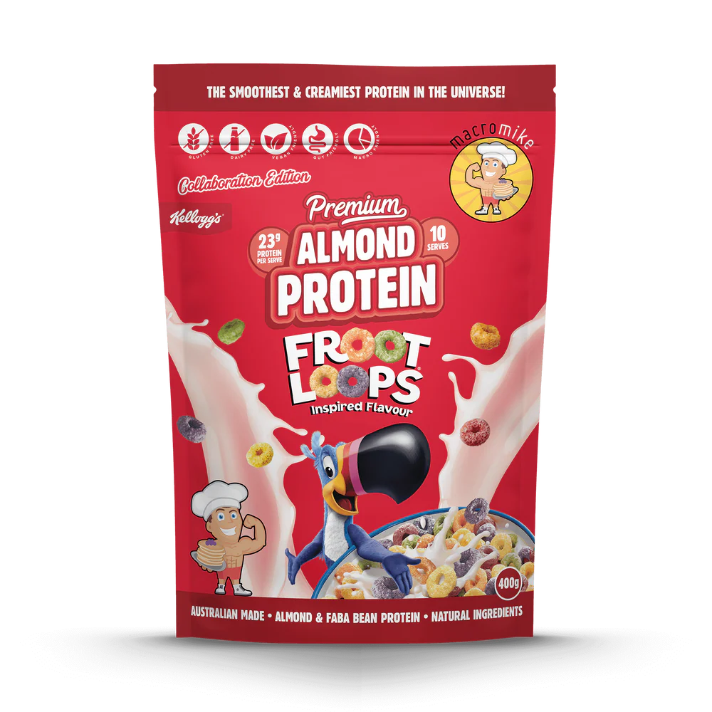 Macro Mike x Kellogg's Froot Loops Premium Almond Protein 400g