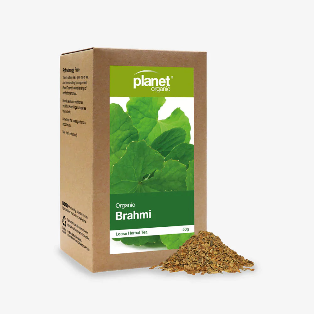 Planet Organic Herbal Brahmi Loose Leaf Tea 50g