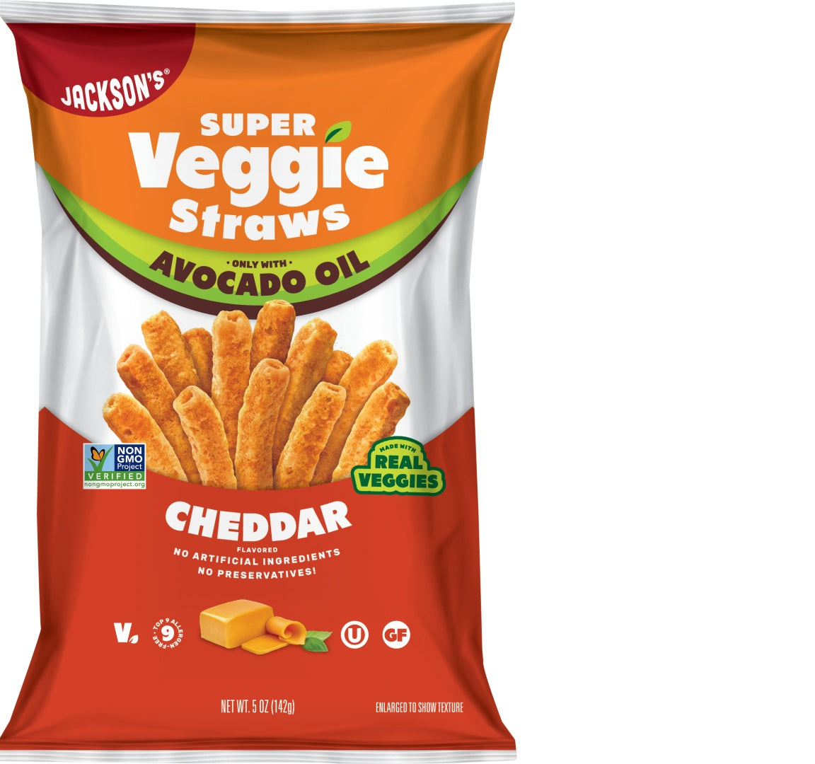Jacksons Veggie Straws Cheddar 142g