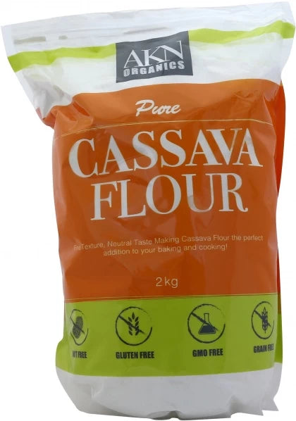AKN Organics Pure Cassava Flour 2Kg