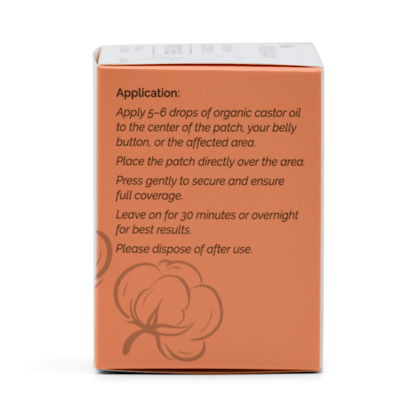 Vrindavan Self-Adhesive Castor Oil Patches – 20 Pieces