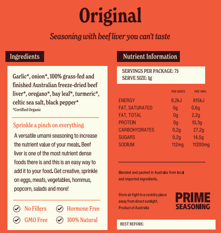 Prime Seasoning Original Liver Seasoning 75g