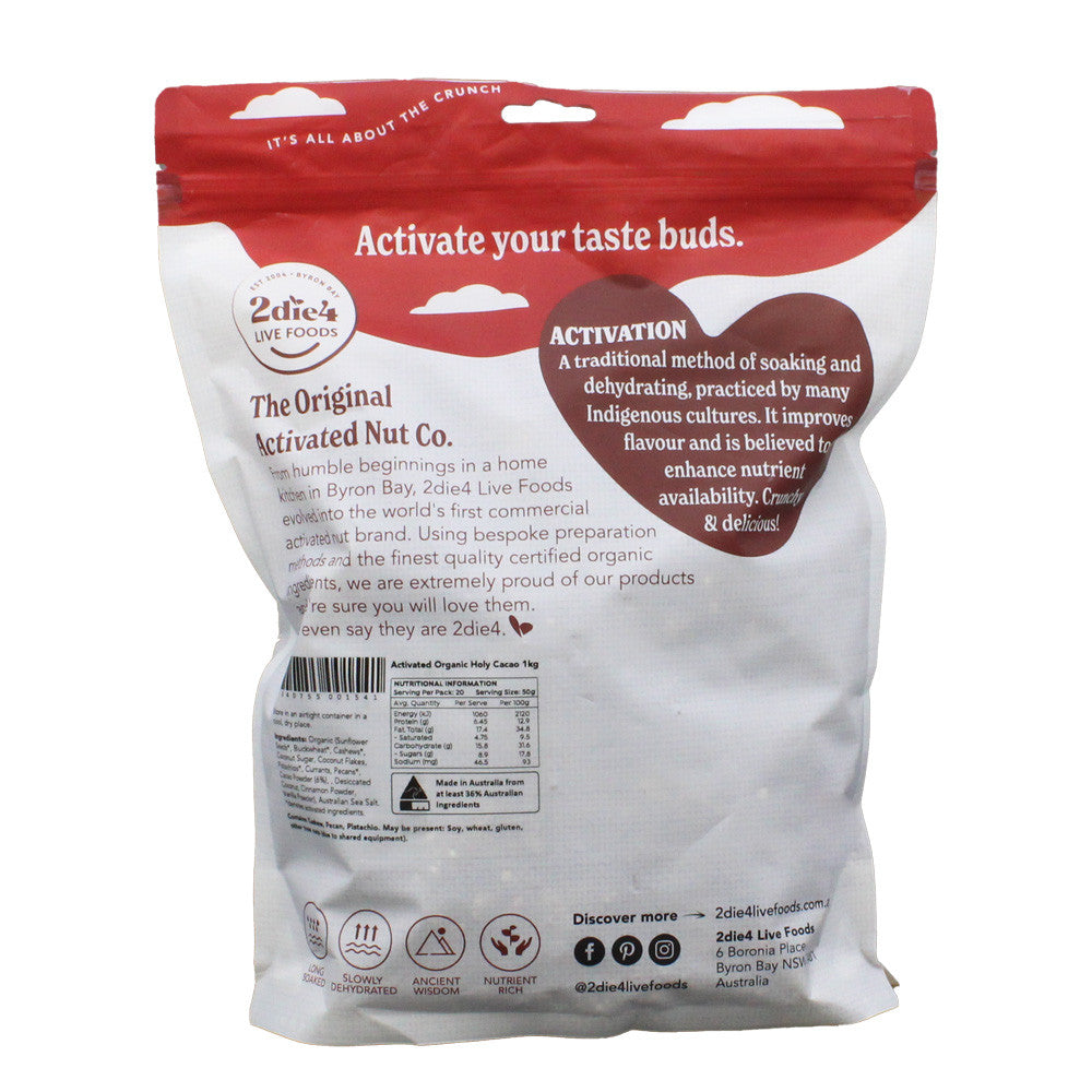 2die4 Activated Organic Holy Cacao 1KG