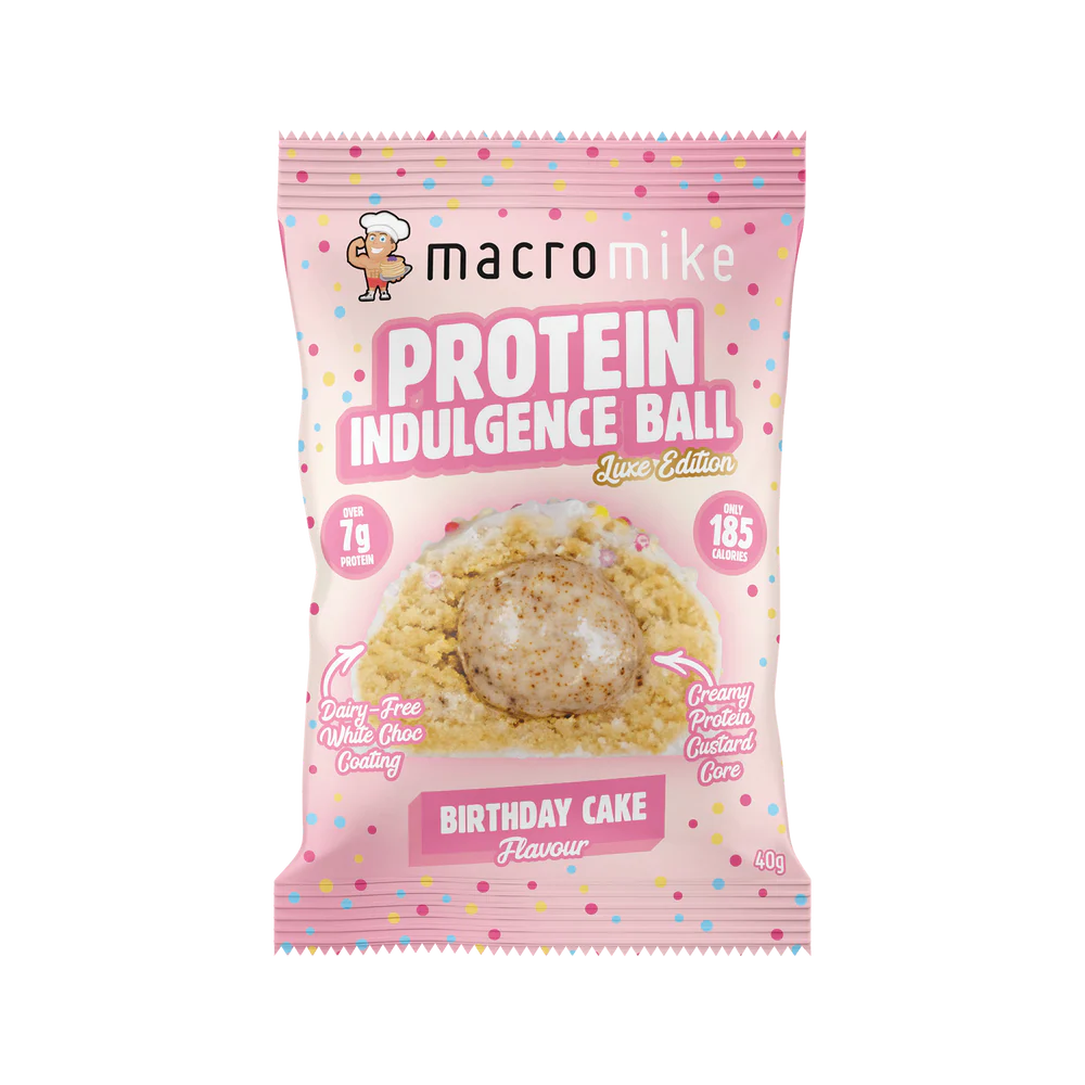 Macro Mike Birthday Cake Protein Indulgence Ball 40g