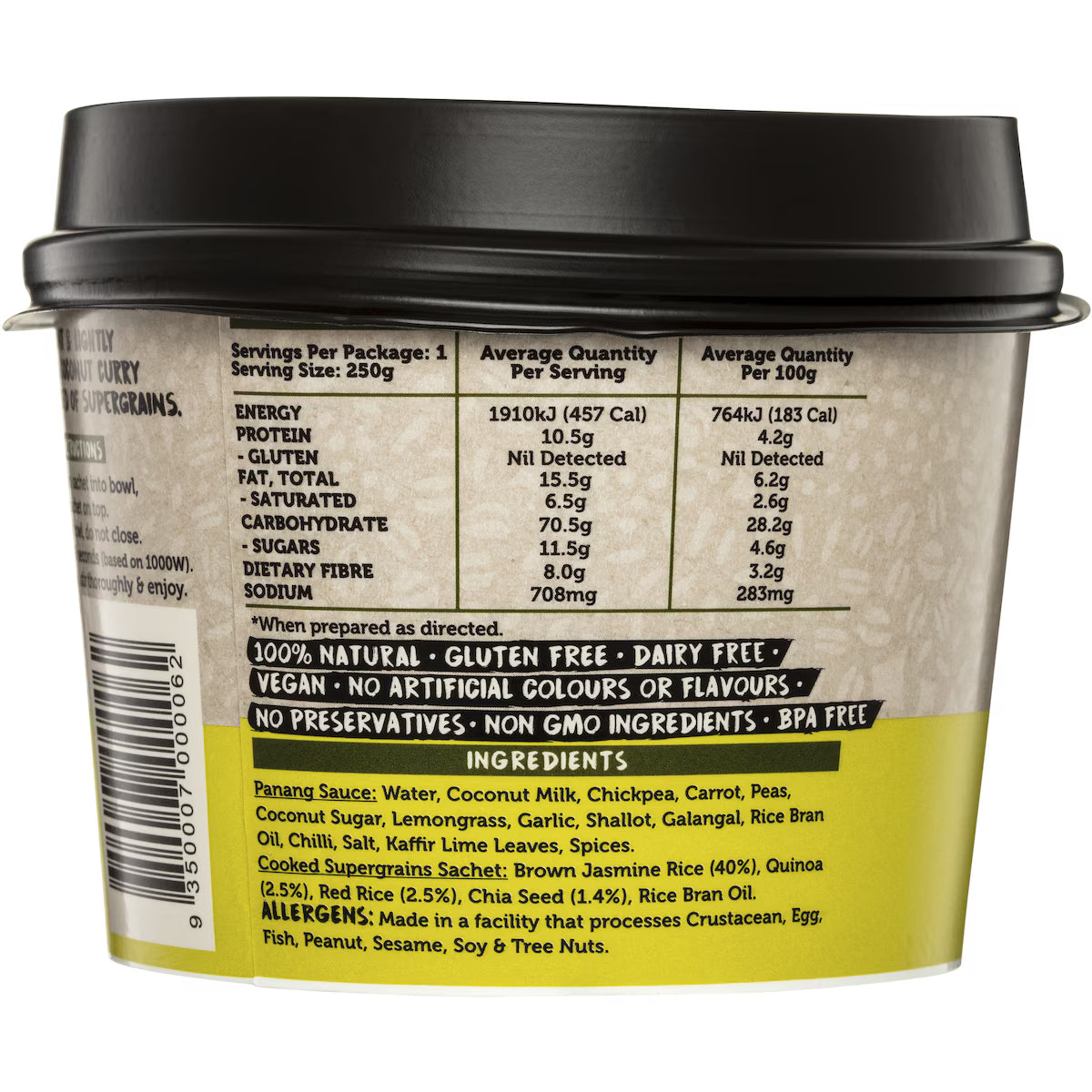 Hart & Soul Veg Panang Curry 250G