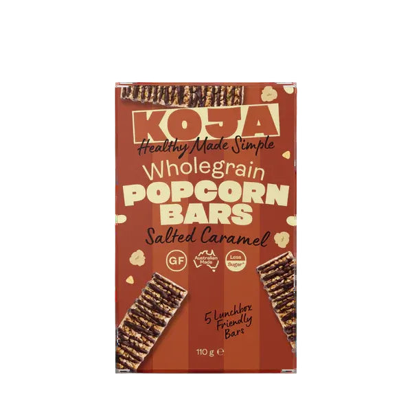 Koja Salted Caramel Wholegrain Popcorn Bars 110g