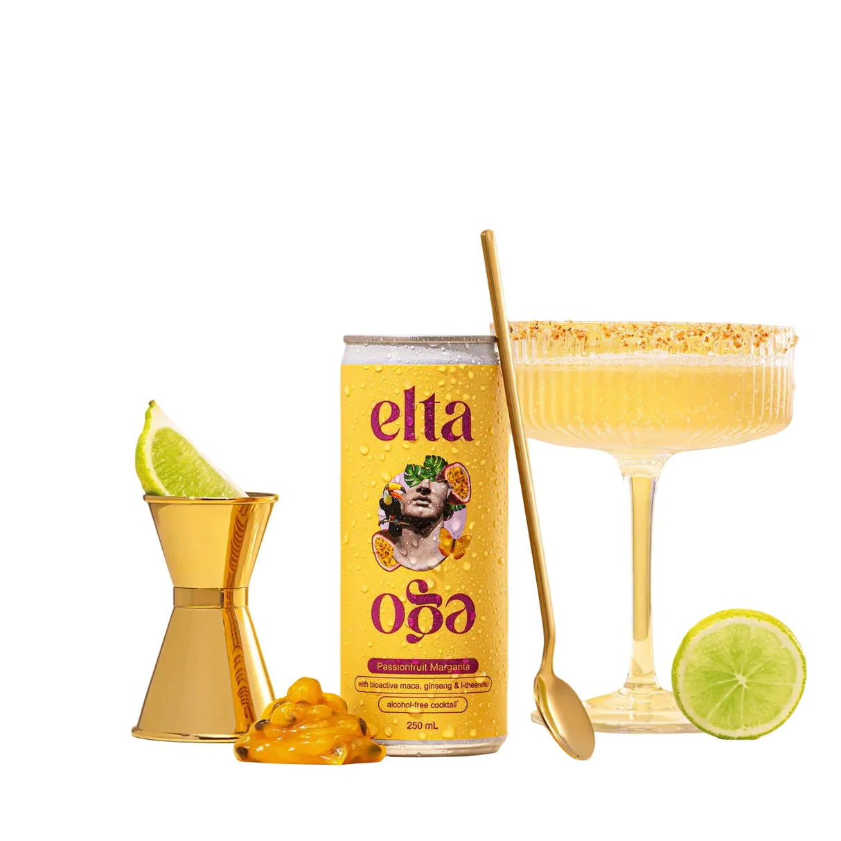 Elta Ego Alcohol Free Passionfruit Margarita Cocktails 4X250ml cans