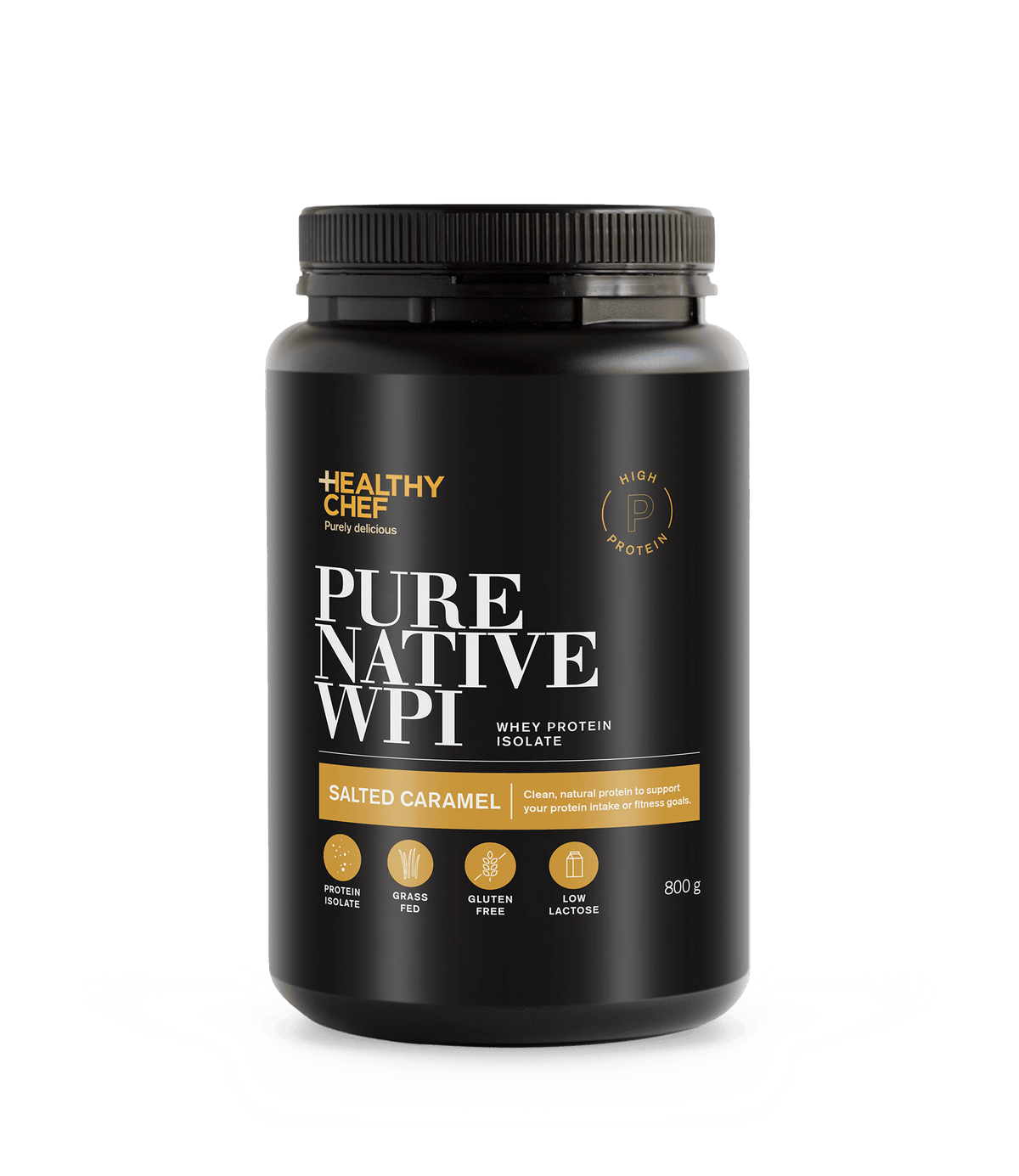 The Healthy Chef Whey Protein Isolate Salted Caramel 800g
